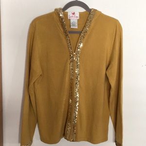 Quacker Factory Bling zip up